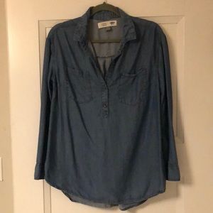 Old Navy Maternity Chambray Shirt